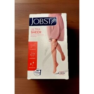 Jobst Ultra Sheer Medium Knee CT Socks Natural Compression 15-20 mmHg 119402 NEW